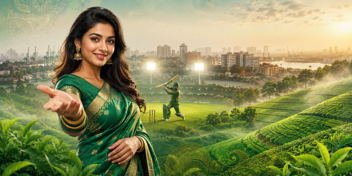 নারায়ণগঞ্জে চা বাগানের পটভূমিতে ক্রিকেট বেটিং অ্যাপ ব্যবহার করছেন একজন ভক্ত