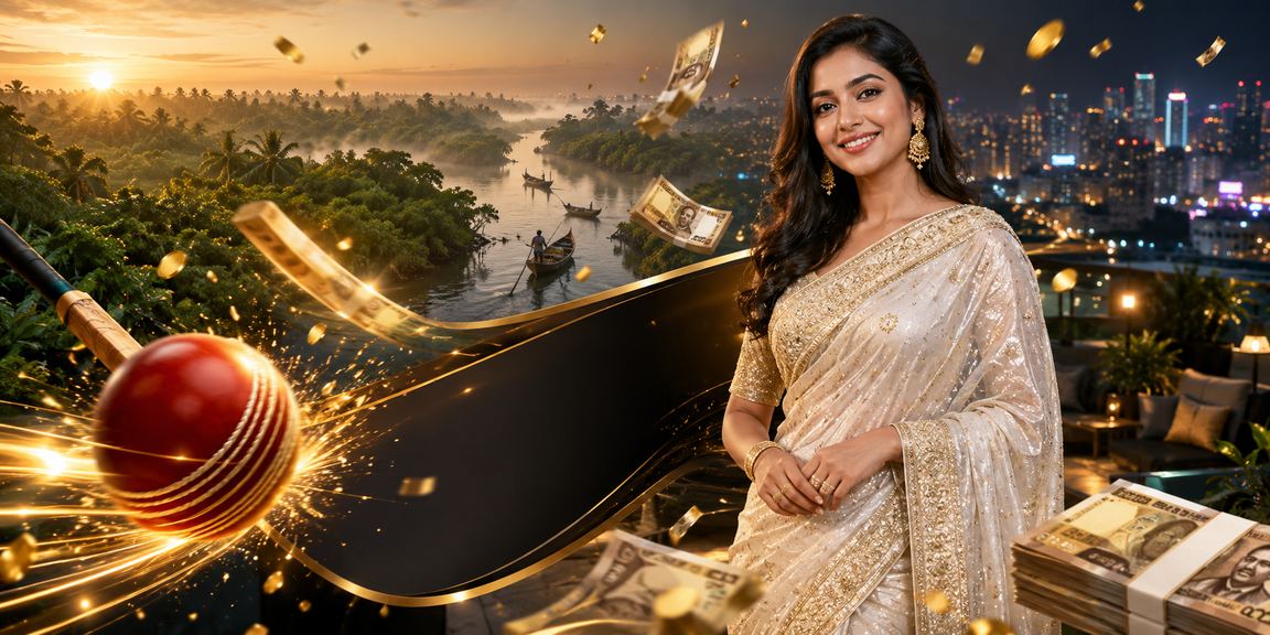 সুন্দরবনের পটভূমিতে বাংলাদেশি নারীর মোবাইলে ক্রিকেট বেটিং